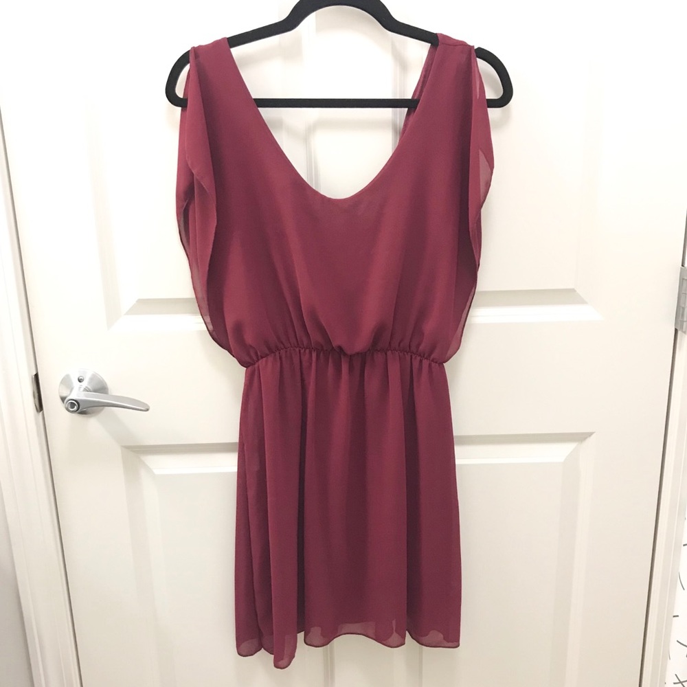 Burgundy Dress